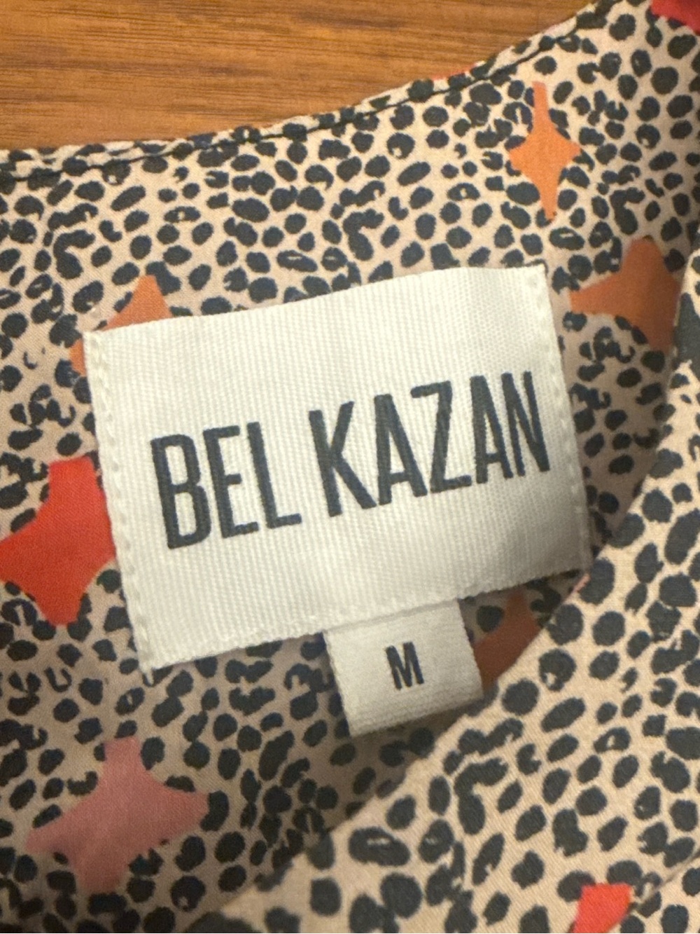 Bel Kazan Women's Orange Leopard Print Crop Top